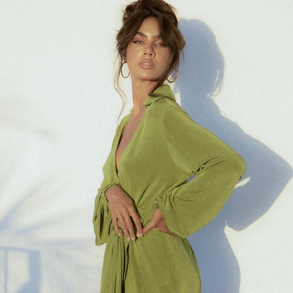 Princess Polly Party Time Mini Dress Green - Picture 2 of 8